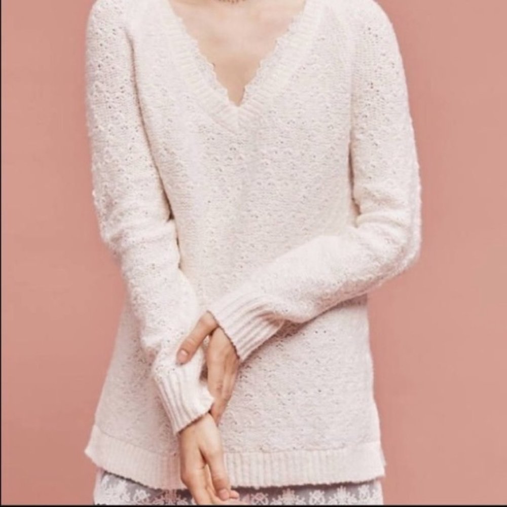 Anthropologie Betten Knitted Knotted Sweater - Picture 3 of 11
